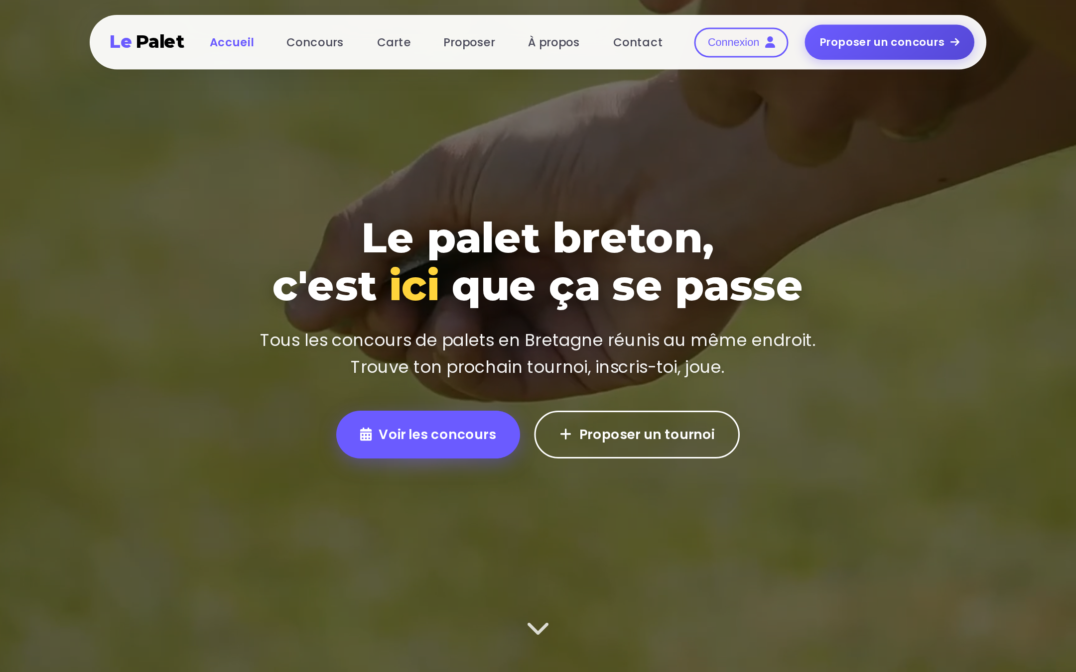 Le Palet — Plateforme web